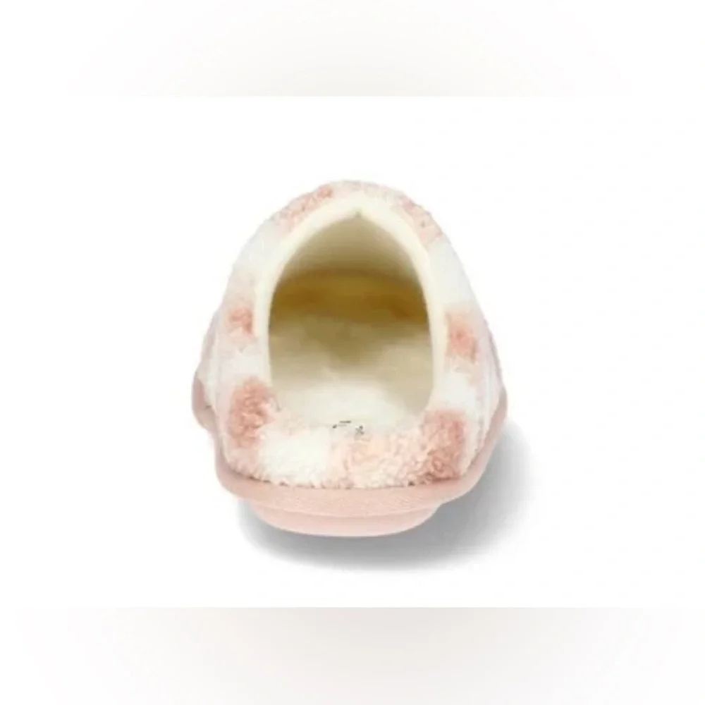 Dakota Fleece Pink Checkered Little Girls Slippers New with Tags FREE SHIPPING